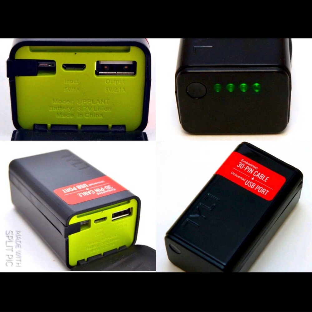NEW USB Portable Charger Battery Pack POWERPLANT 5,200mAh w/30Pin Flex Arm Black - Picture 6 of 14